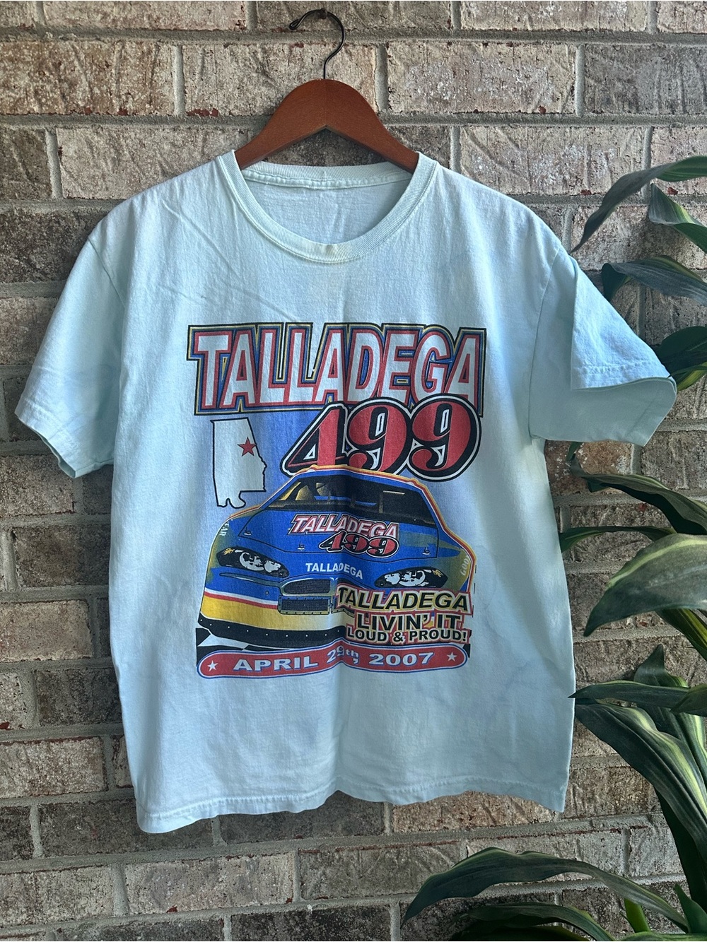 Talladega 499 Graphic Tee — Light Blue